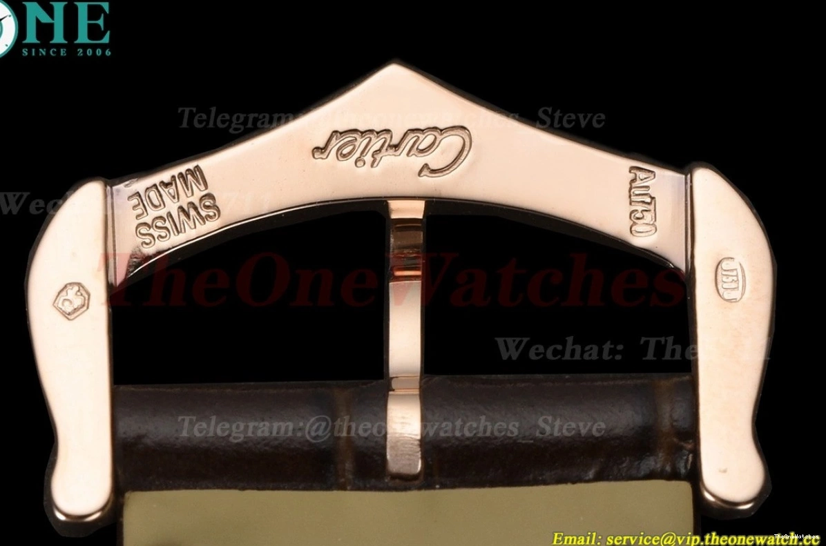 Tank White Brown Quartz Dial RG LE 25.5mm F1F Louis 0418